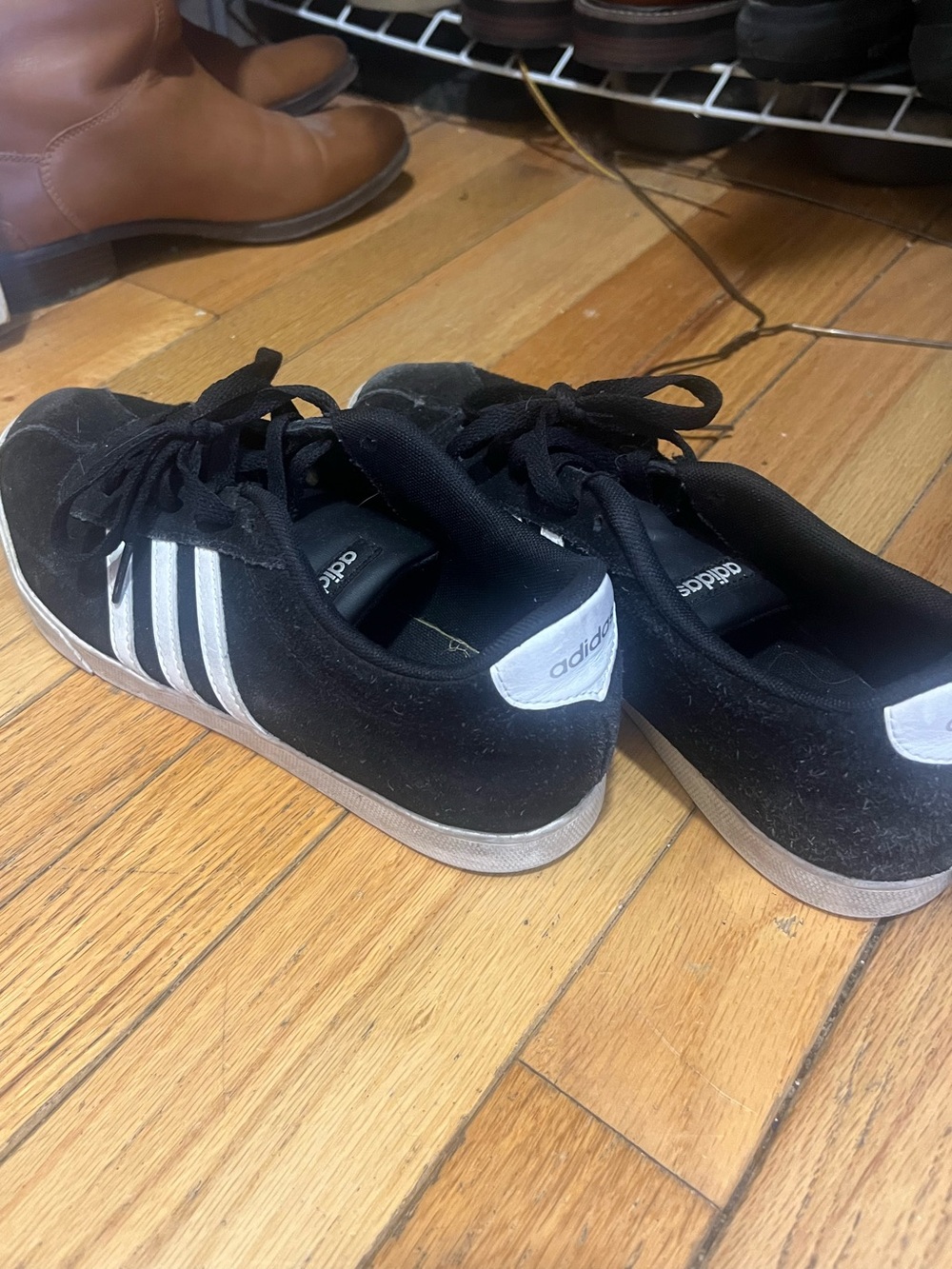 adidas Black & White Low-Top Sneakers